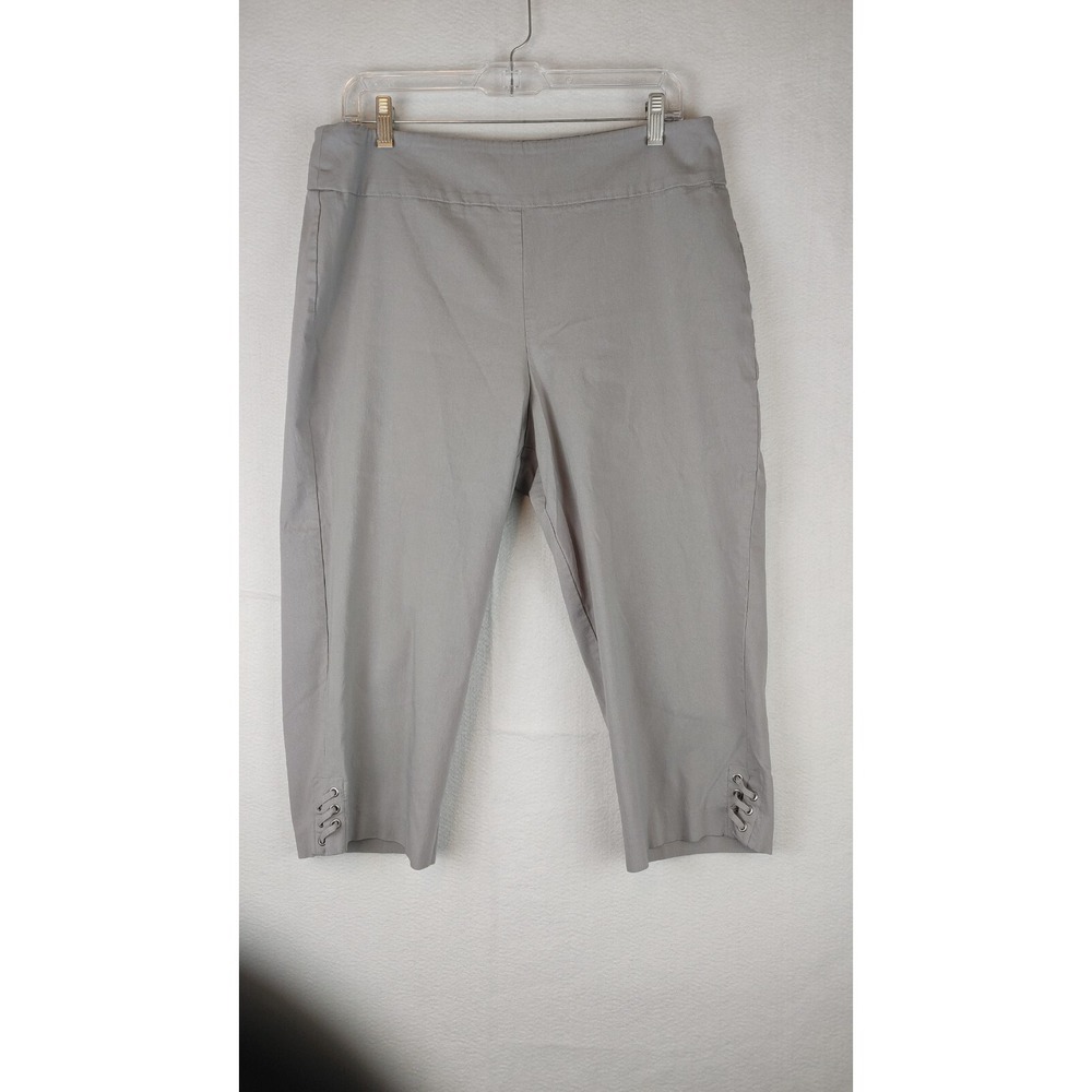 WORTHINGTON‎ WOMAN GREY CROP PANTS SIZE 16W